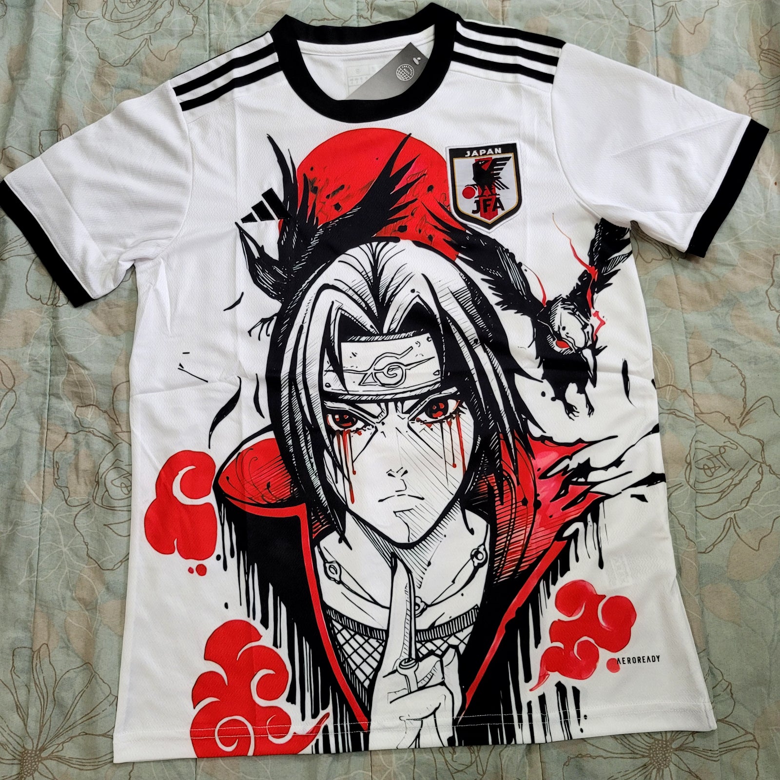 Japan Soccer Jersey Concept Itachi Uchiha Anime Edition S,M,L,XL,XXL
