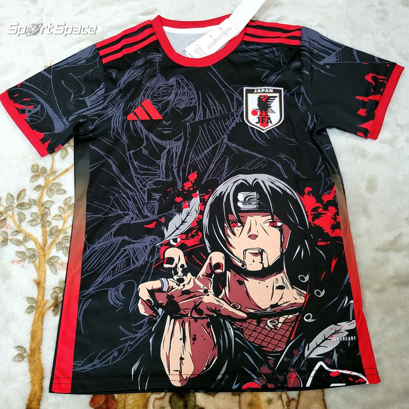 Japan Soccer Jersey Concept Itachi Uchiha Anime Edition S,M,L,XL,XXL