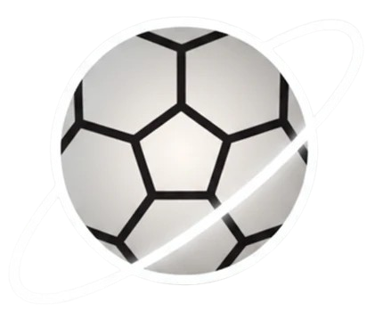 White soccer ball with black pentagonal patterns on a white background