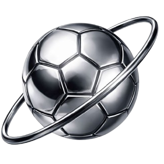 Silver sphere with a ring on a white background